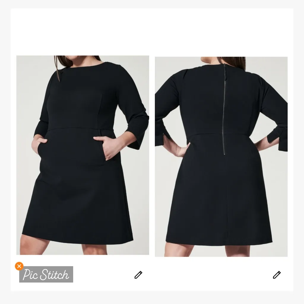 Spanx Perfect Shift Dress Black - Image 3