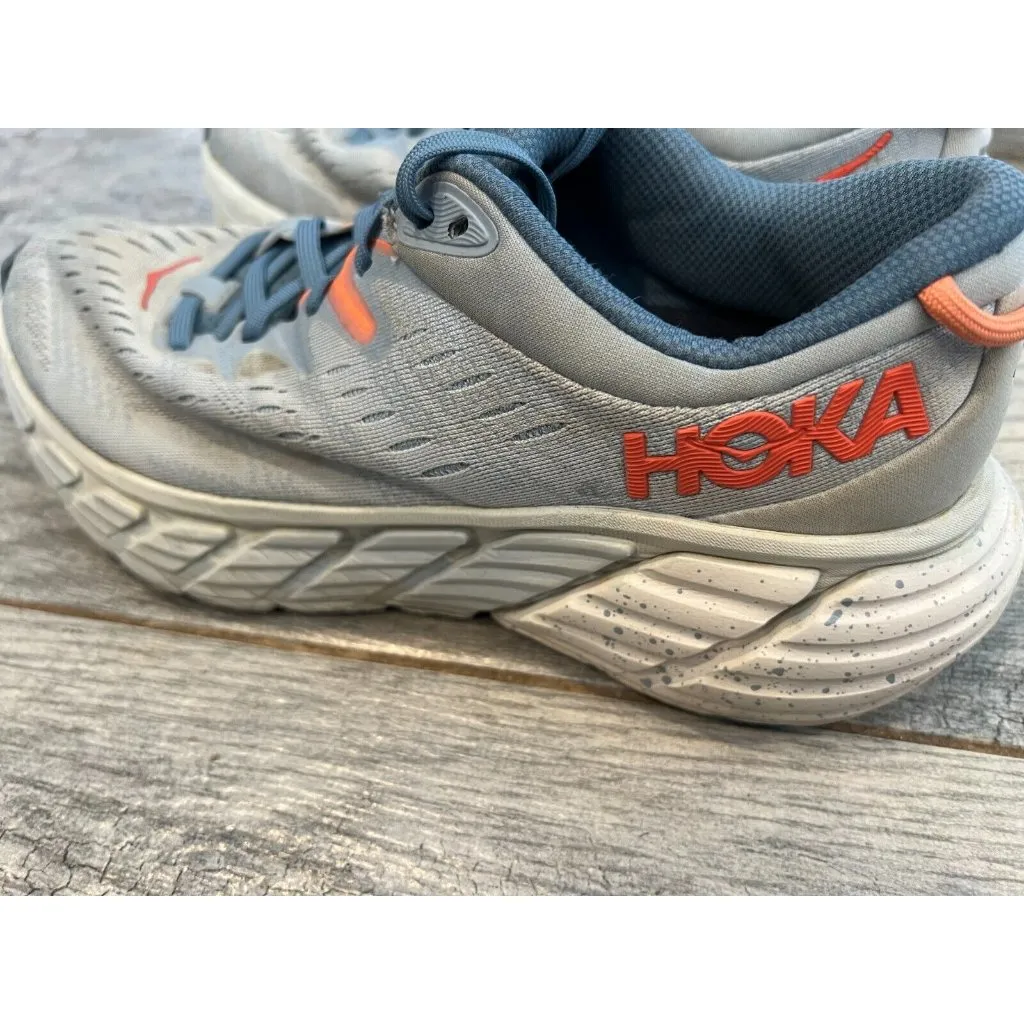 Hoka One One‎ Gaviota 4 Running Shoes Womens size 8 B Blue Fog Sneakers Comfort - Image 4