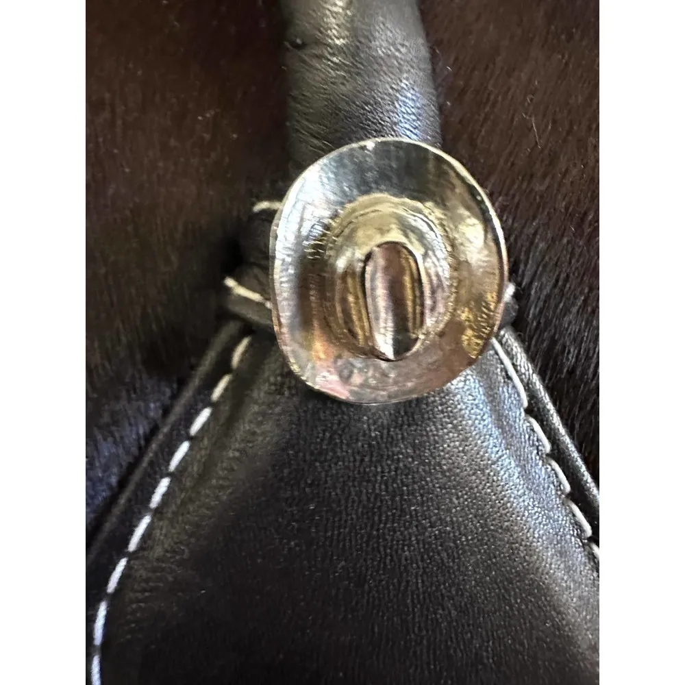 Donald J. Pliner Cowhide Shoulder Tote Bag Purse NWOT XLARGE Western Style Brown - Image 5