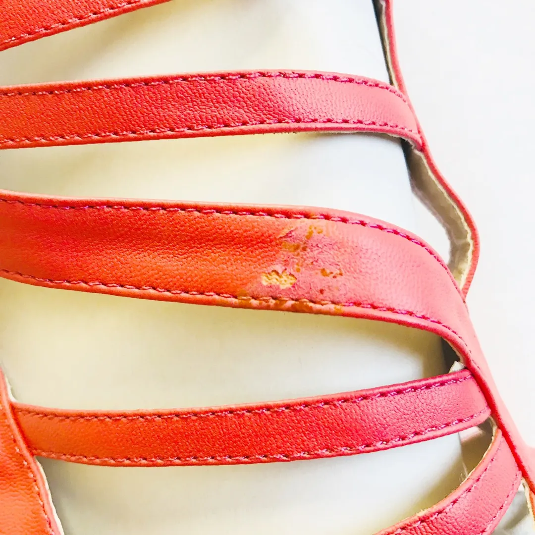 Knee High Gladiators Orange Size 7 - Image 4