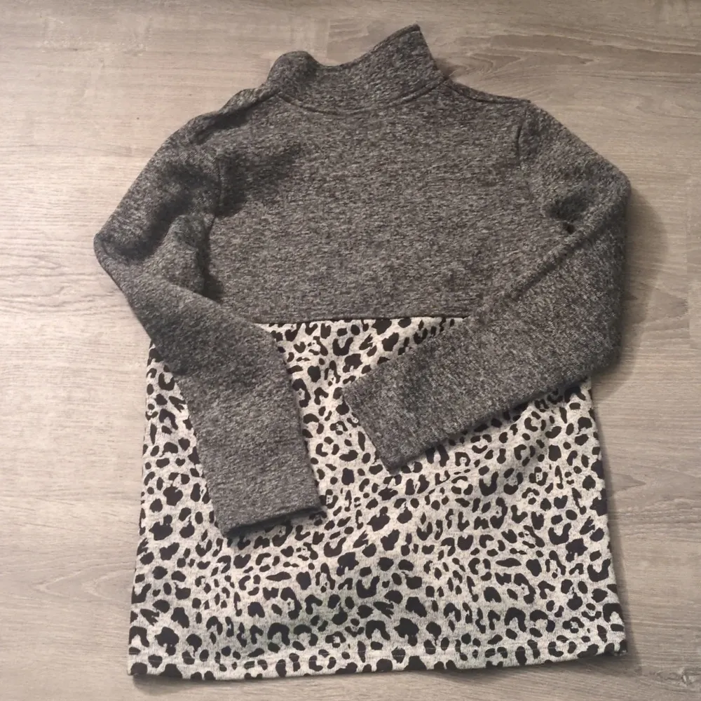 Simply Southern 1/4 Zip Leopard Print Sweater Pullover Size XL - Image 8