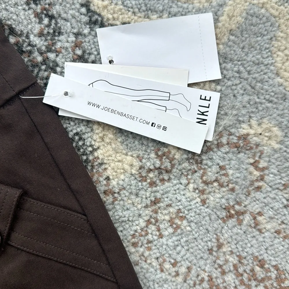 Joe B Solid Millennium Ankle Pant Espresso Brown Small - Image 3