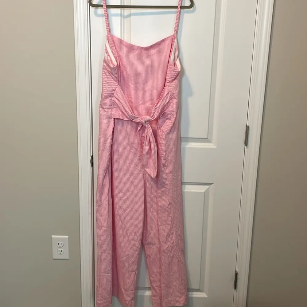 Vineyard Vines Jumpsuit Seersucker tie front jumpsuit - Image 3