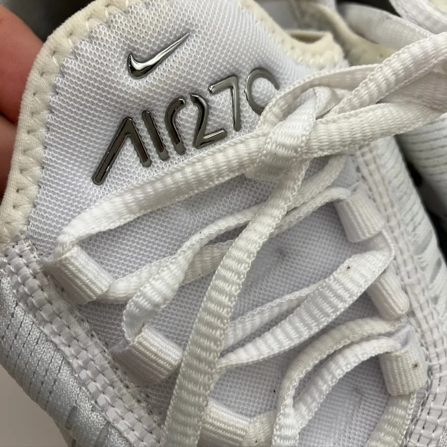 Nike Air Max 270 White Gold Womens Running Shoes Sneakers‎ Size 7 DM3080-100 - Image 6