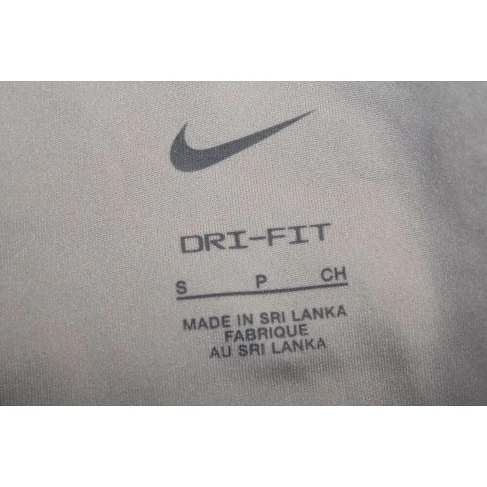 Womens Nike Dri-Fit Cropped Training Tank Top White Cream Black Tie Dye Size S - Image 4