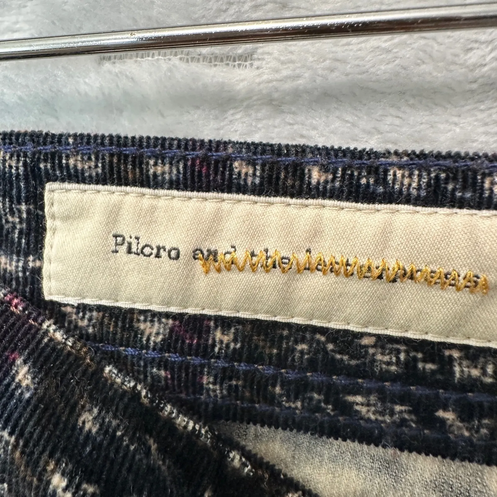 Pilcro Anthropologie Womens Serif Fit Corduroy Pants 27 Textured‎ Geometric Soft - Image 4