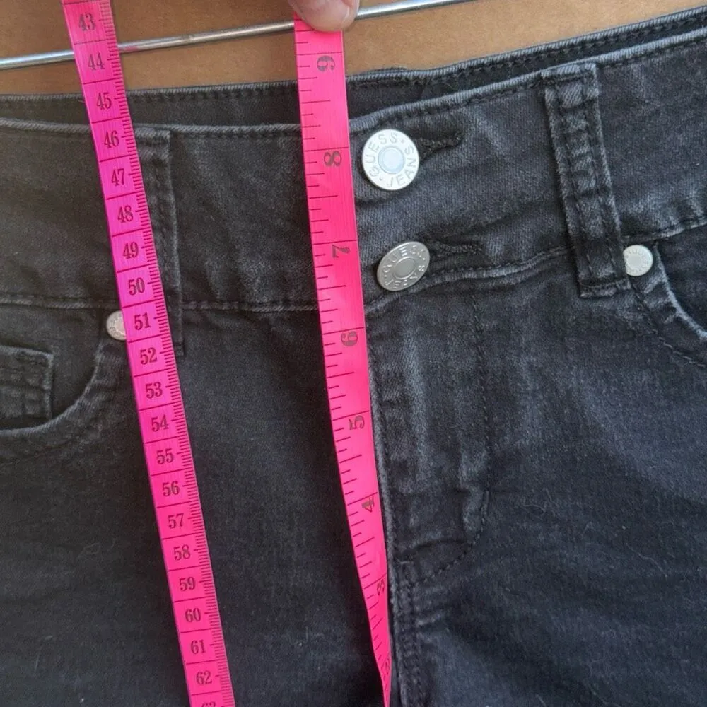 Y2K GUESS black denim short shorts, hot shorts, mini shorts - Image 6