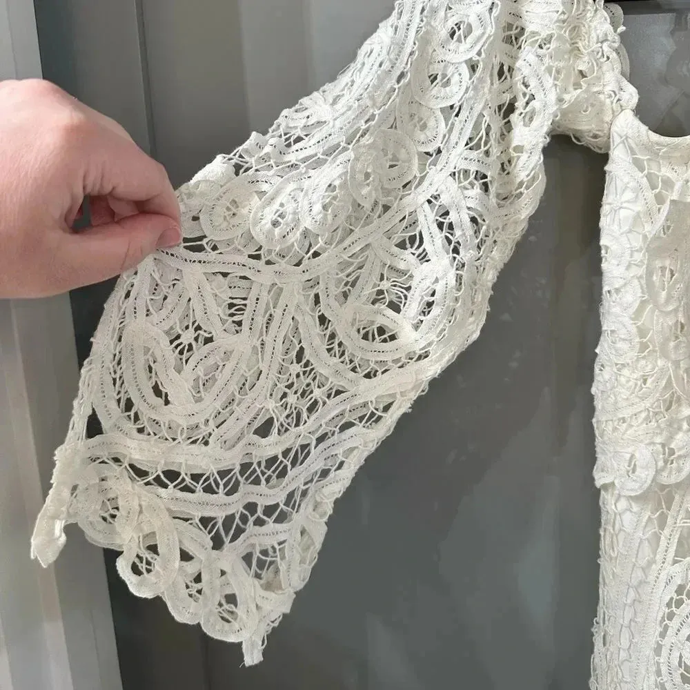 Free People Olympia Lace Bodycon backless Dress Size XS - Image 7