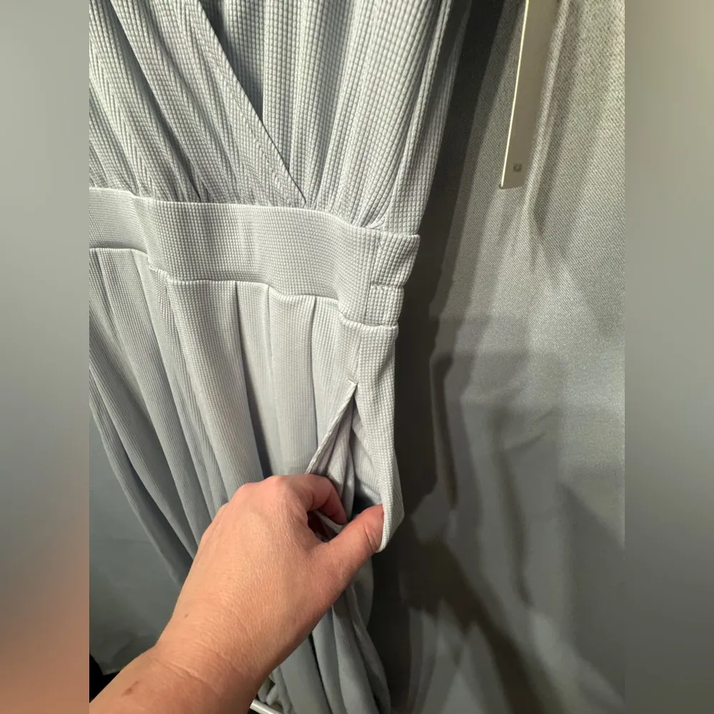 Halara Wide leg Jumpsuit, Brand New, Size X Small, color is Frost Clear Haze NWT - Image 10