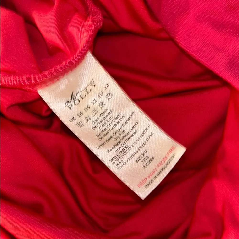 NWT Oh Polly Size 12 Elegant Red Ruffle Dress - Image 13