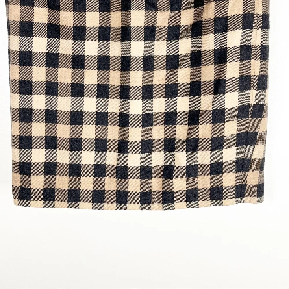 Pendleton  100% Virgin Wool Lined Plaid Pencil Skirt, Size 8 - Image 7