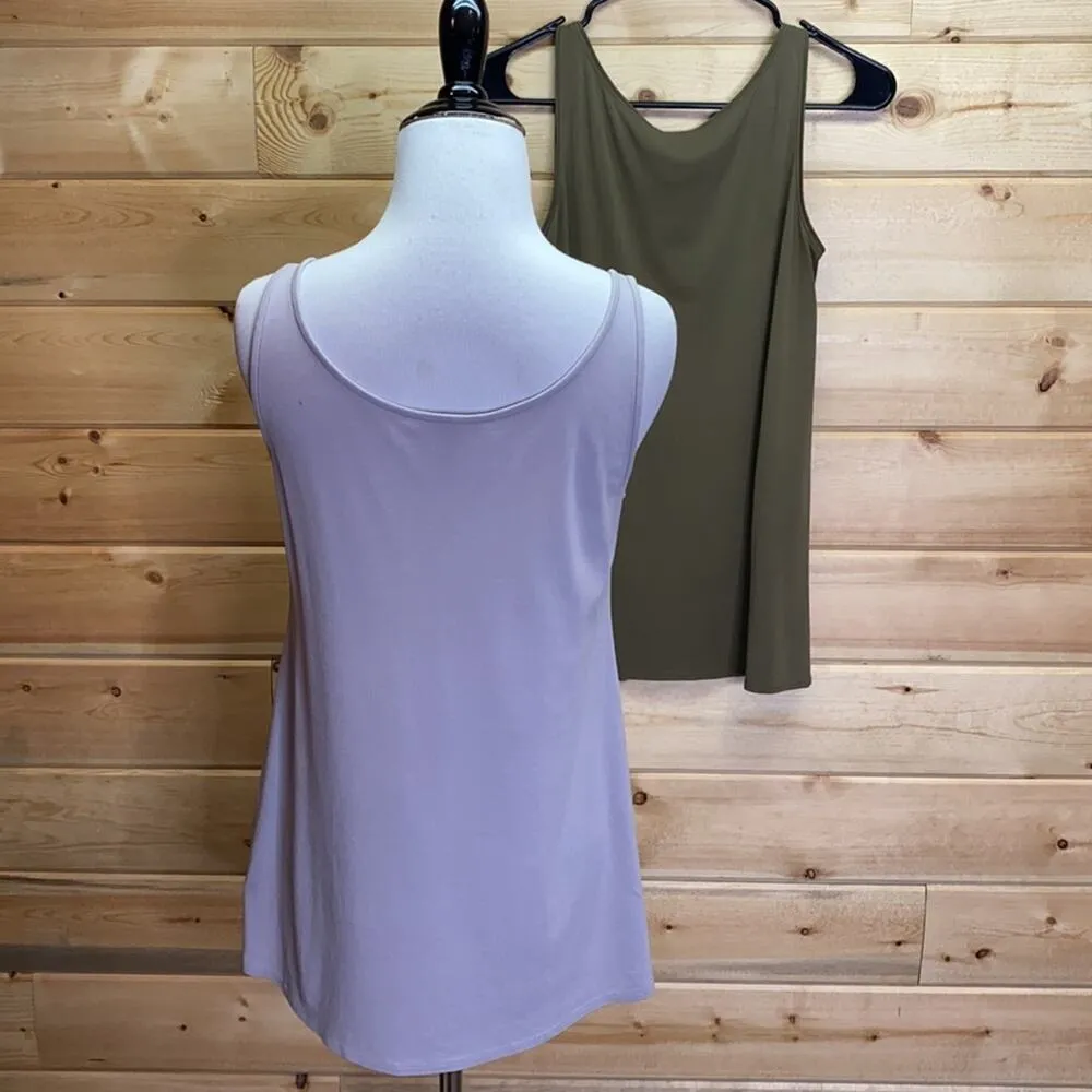 Eileen Fisher Set of 2 Silk Tank Tops Petite Small - Image 4