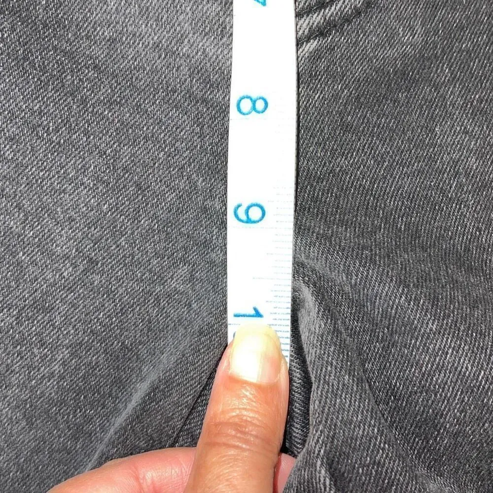 Free People Womens Fringe Hem Solid Cotton Blend Skinny Jeans Black‎ Size 26 NWT - Image 12