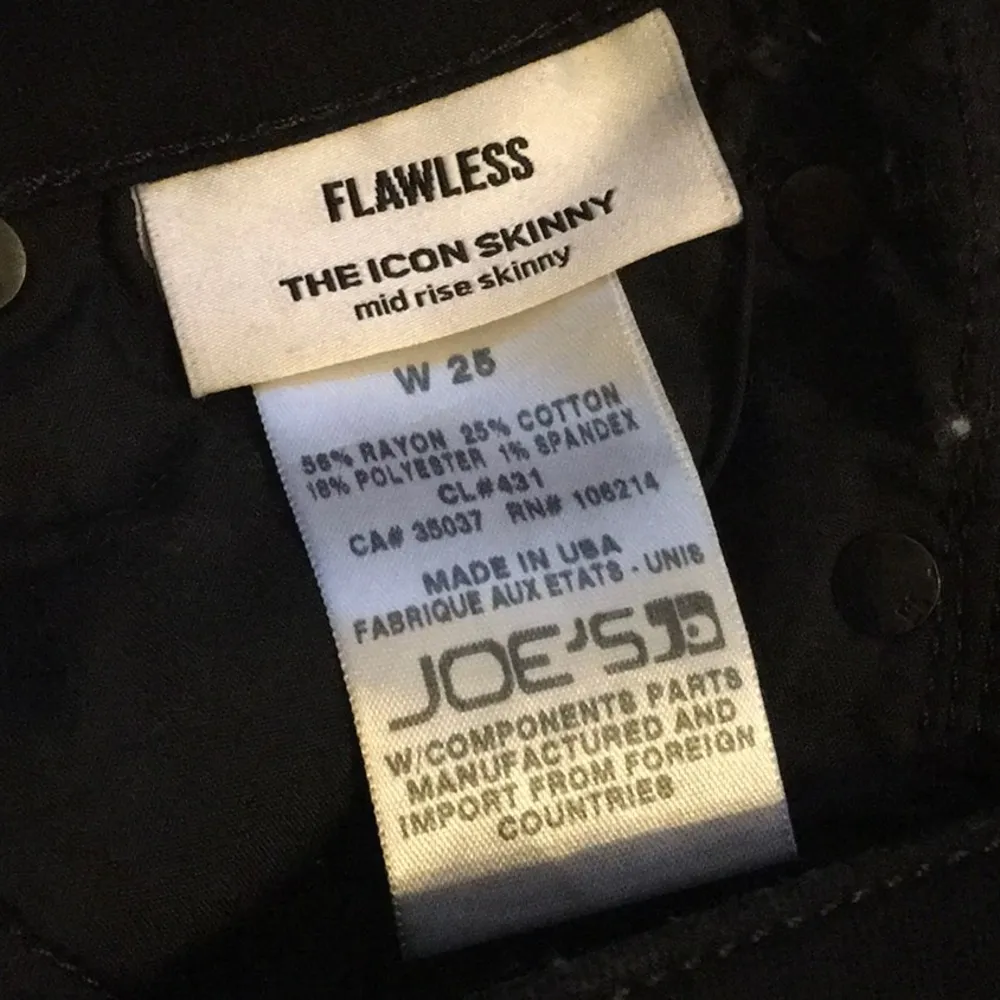 JOE’S JEANS flawless The Icon mid-rise Skinny Jean Black 25 - Image 10