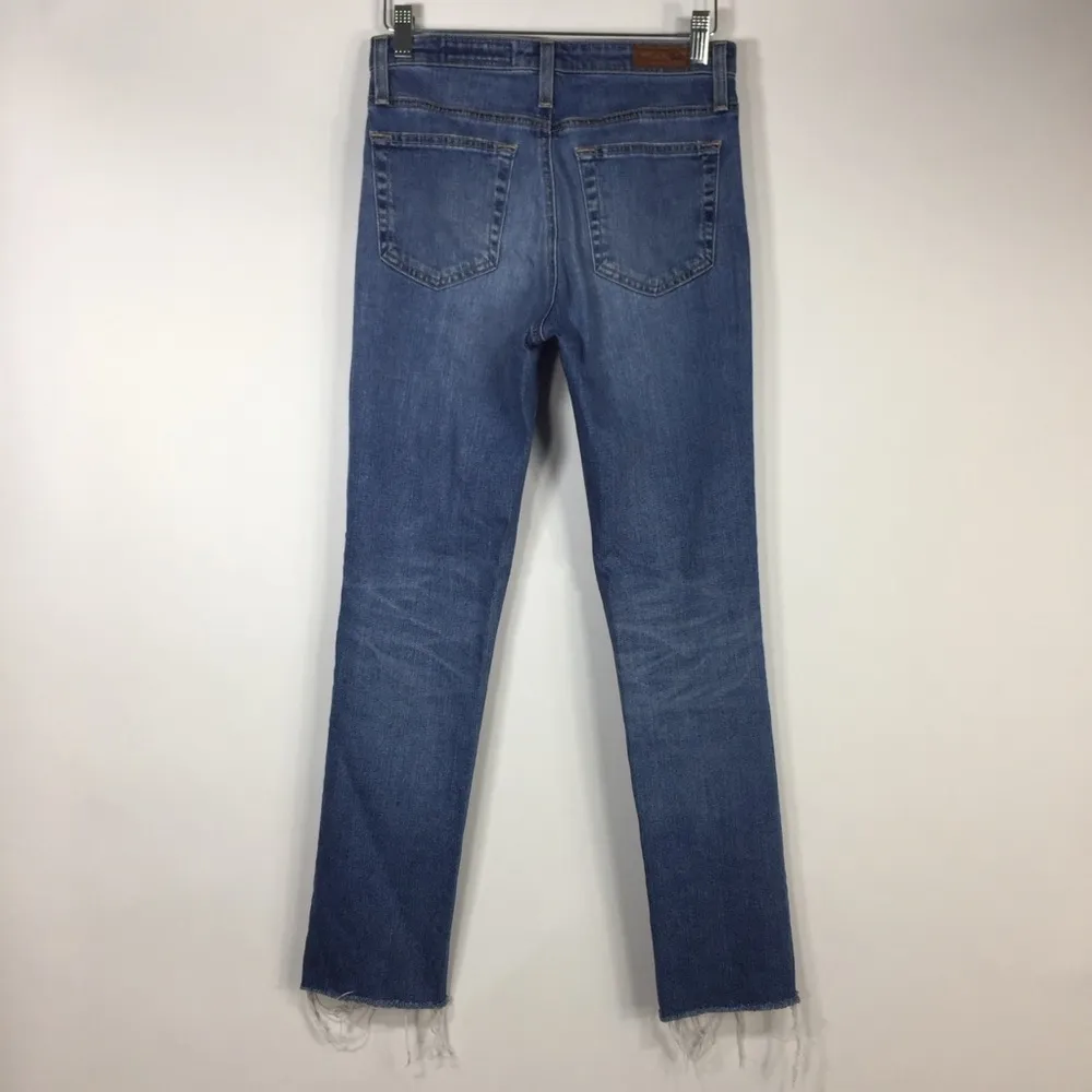 AG Adriano Goldschmied The Isabelle High Rise Straight Crop Jeans Raw Hem Ag-ed - Image 12
