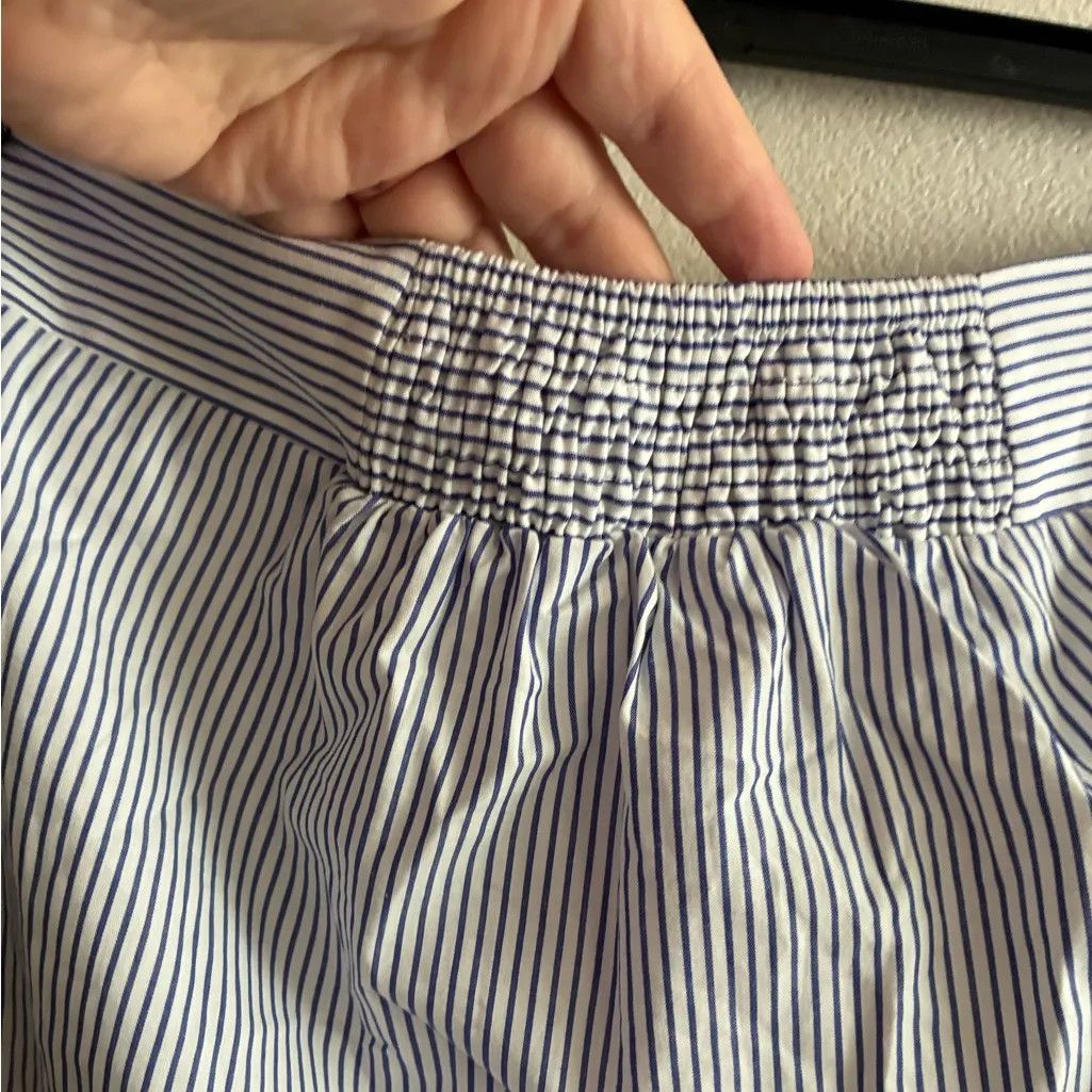 🆕Maeve Sleeve-Waist Button-down Striped Blue& White  Skirt M🆕 - Image 10