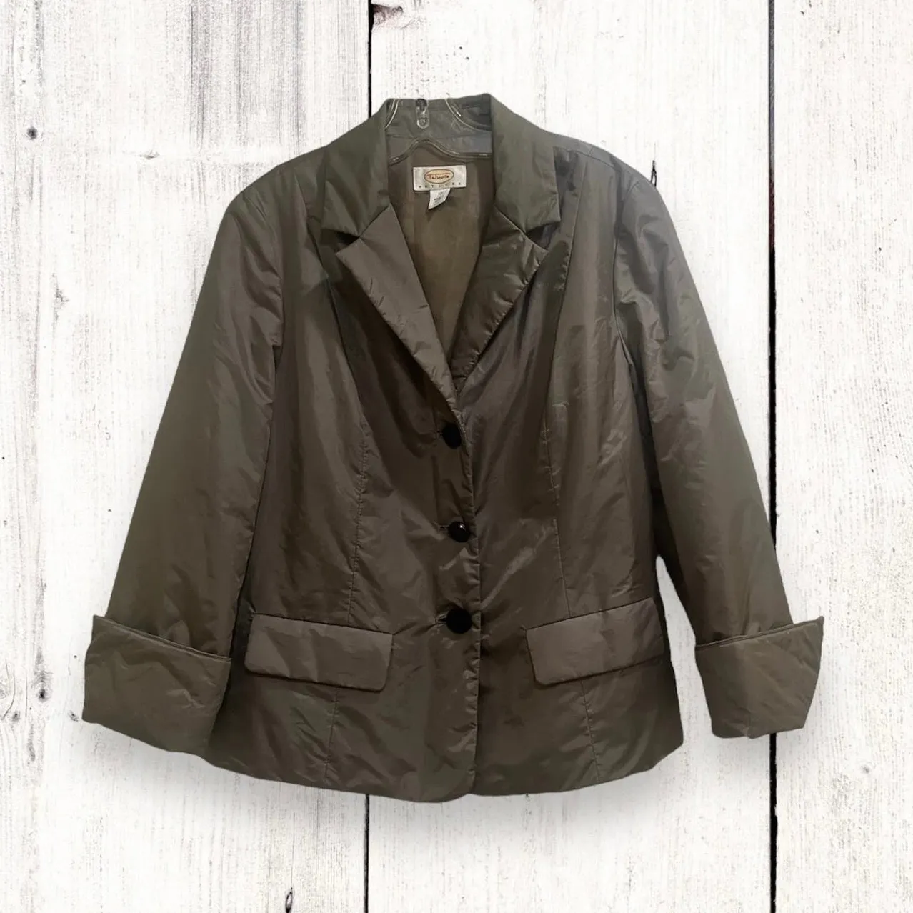 Talbots Petites puffer jacket blazer Women's size 10 - Image 2