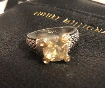 Yellow Citrine Gemstone Ring - Image 5