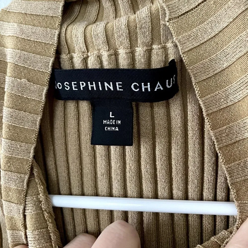 Josephine Chaus silk nylon sleeveless turtleneck knit top classic business - Image 3