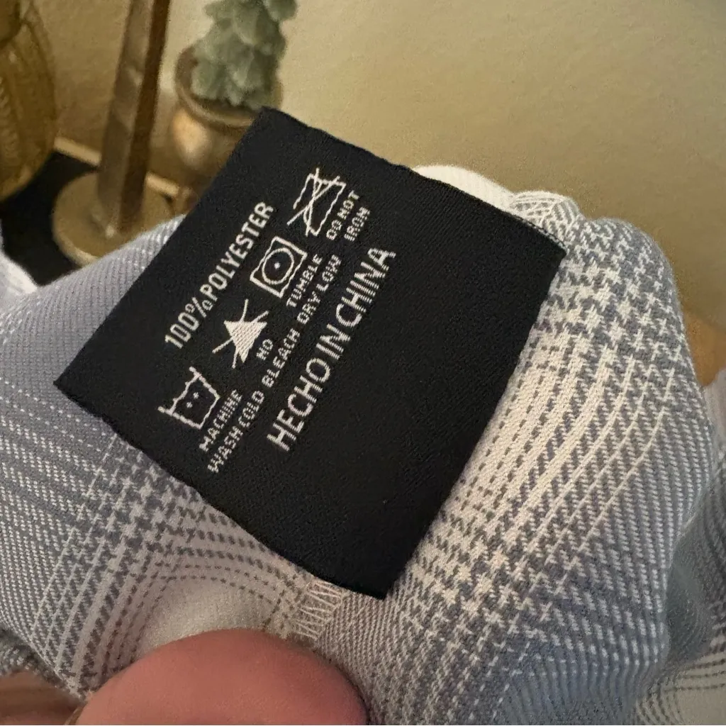 DIXXON The Summit Flannel Snap Button Button Down Long Sleeve Size Small Gray - Image 5