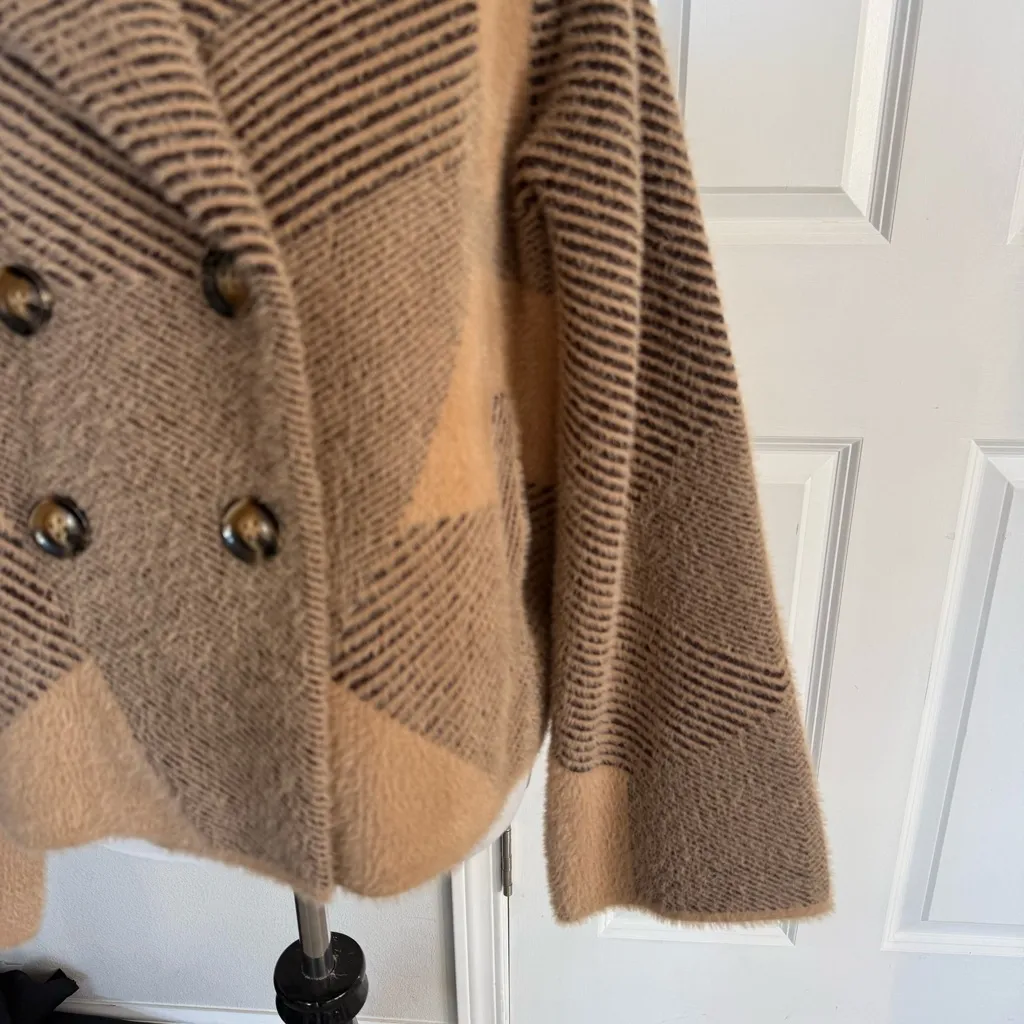 Devotion by Cyrus Cropped Double Breasted Jacket size Small - Image 5