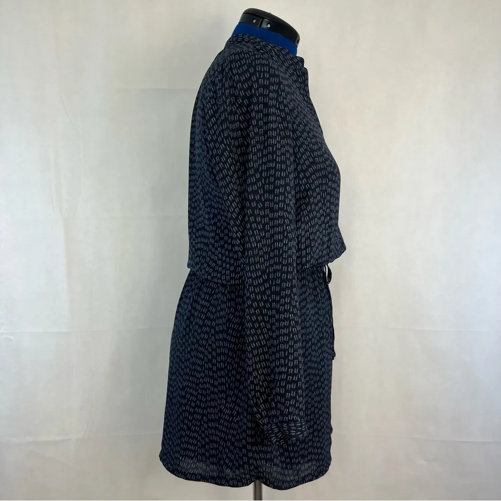 Hilary Radley  Navy Patterned Dress, Size: Small - Image 3