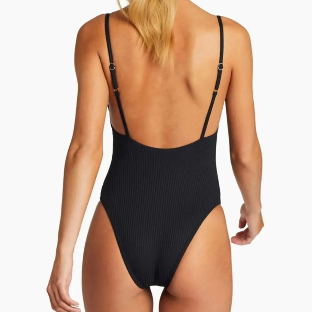 Vitamin A Swimsuit bedette one piece womens Red (xsmall) ribbed beach summer - Image 8