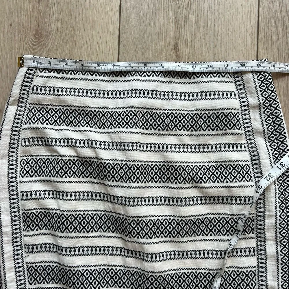 NWT Ann Taylor LOFT Black and White Print Pencil Skirt Knee-Length with Slit 12P - Image 8