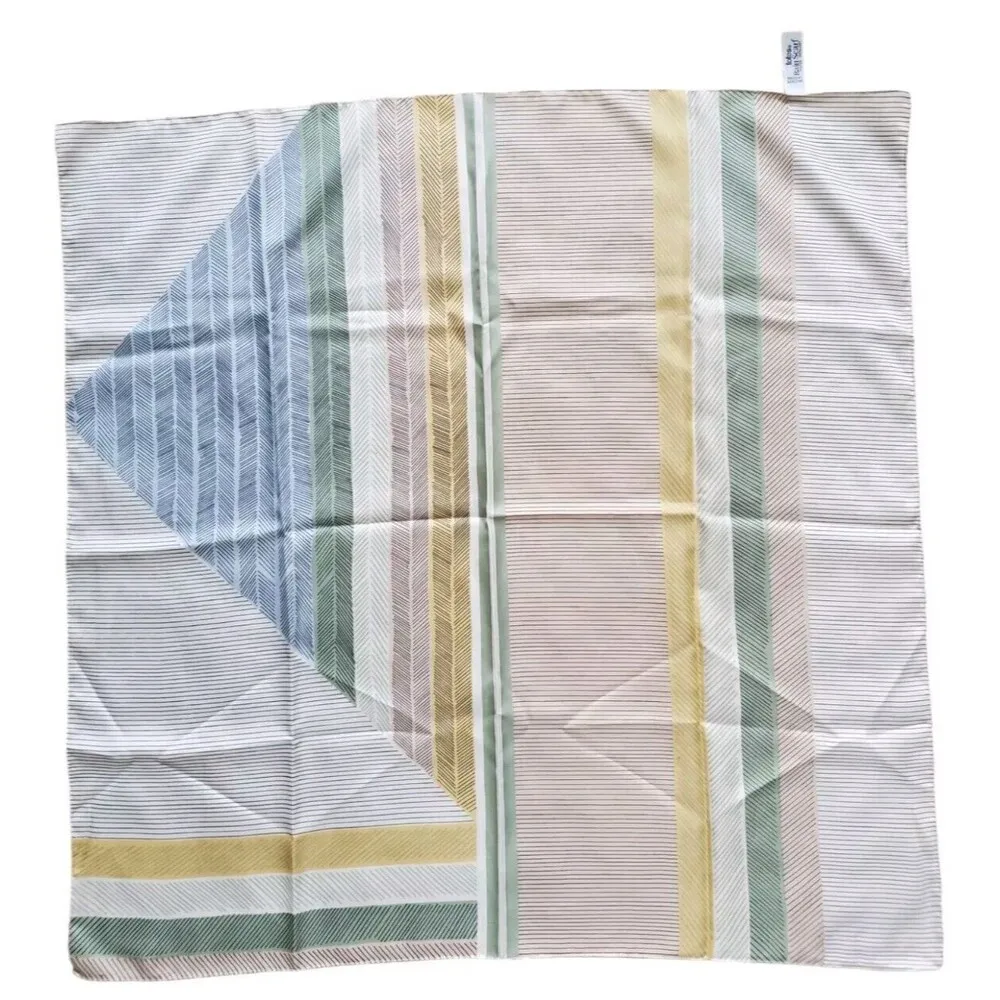 Totes Rain Scarf Woman Pink Green Polyester Water Repelling Vintage 1985 Mint - Image 2