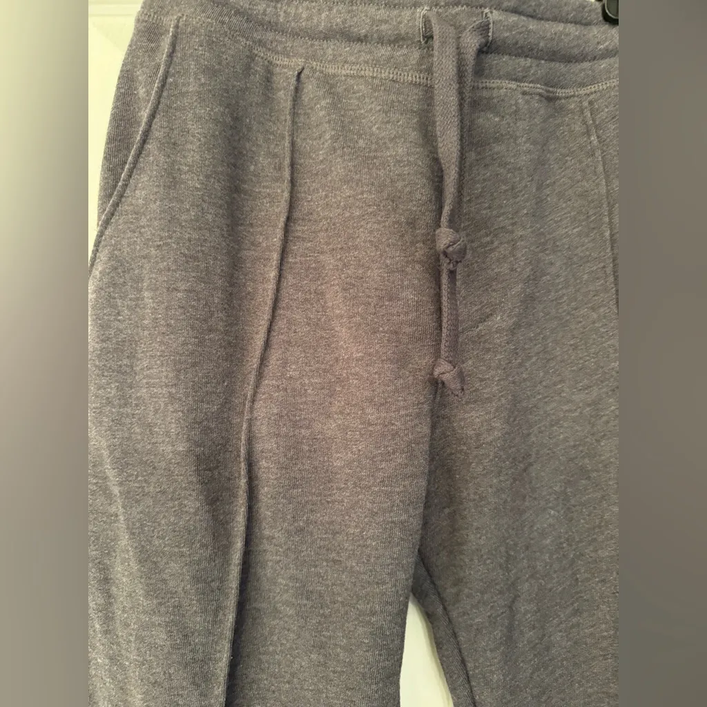 Spiritual Gangster Cropped Striped Leggings Women’s Grey Size Small - Image 6