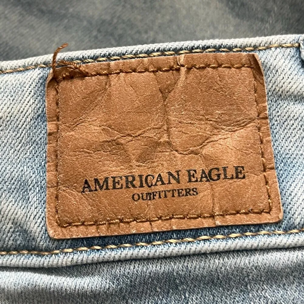 American Eagle Outfitters Next Level Stretch Cuffed Denim Shorts - Size 8 - Image 6