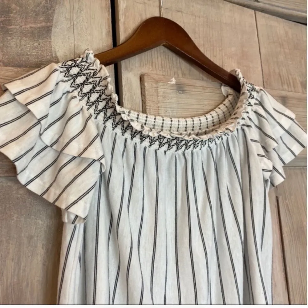 ✨ AEO Striped Off The Shoulder Crop Top ✨ - Image 5