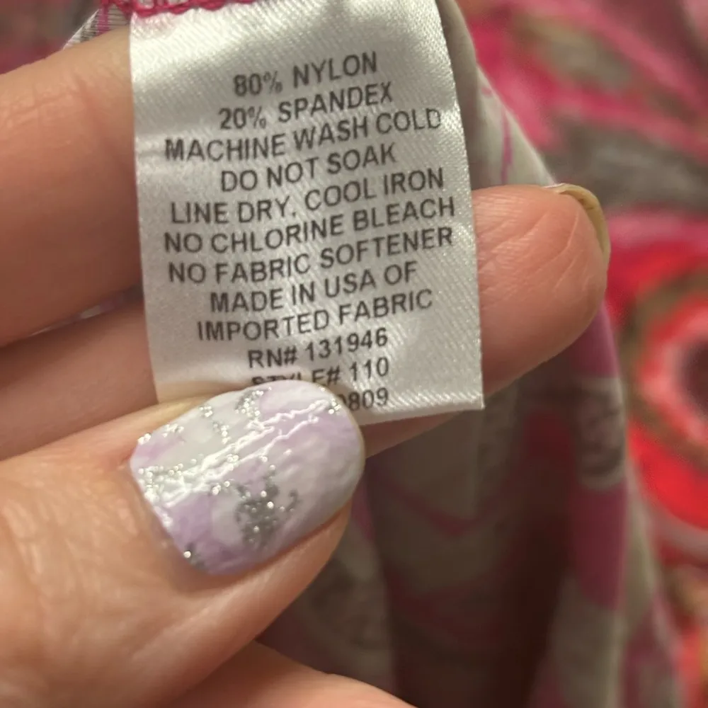 Jude Connally Sleeveless Pink Coral Paisley Print Jude Cloth Shift Dress Small - Image 6