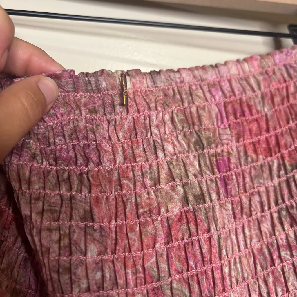 Misa Los Angeles Arianne Chiffon Maxi Cutout Dress in Muted Paisley - Image 10