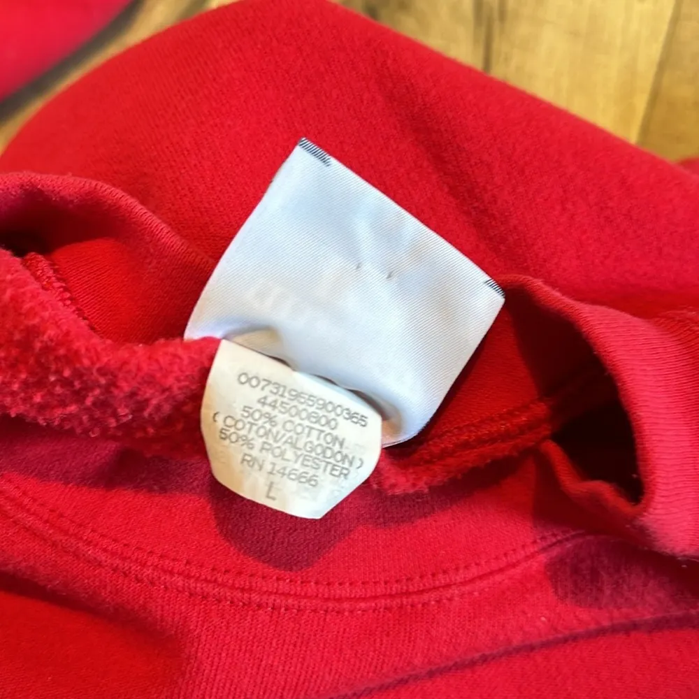 Vintage 90s Happy Holidays Ugly Christmas Holiday Red Sweater Womens Large - Image 8