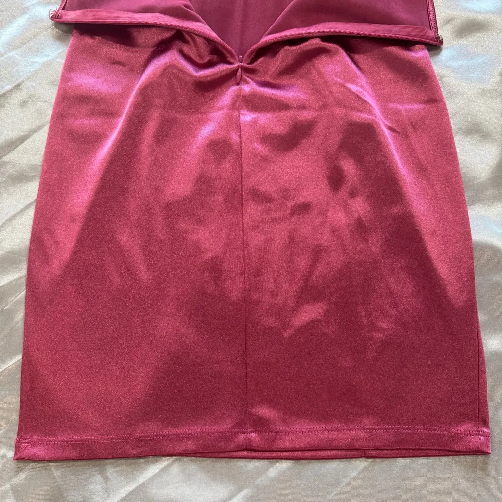 Pink Satin Corset Mini Dress - Image 9