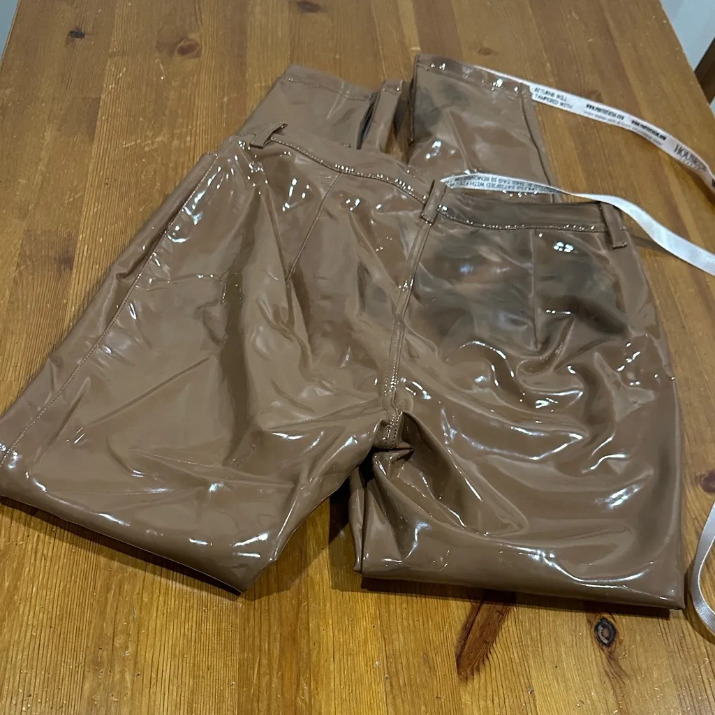 House of CB Glossy Tie Dye Tan Skinny Pants - Image 12