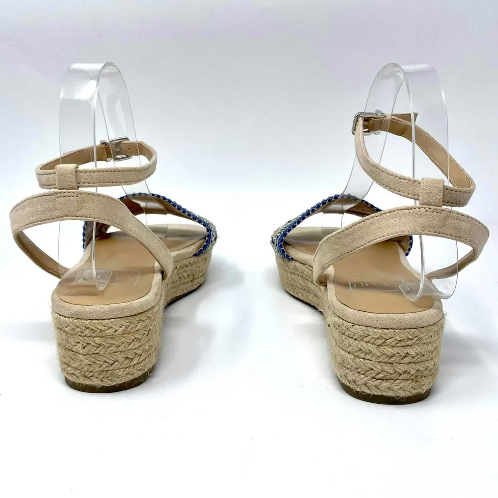 KAARI BLUE Women's Espadrille Wedge Platform Sandals Size 7.5 with Ankle Strap - Image 6