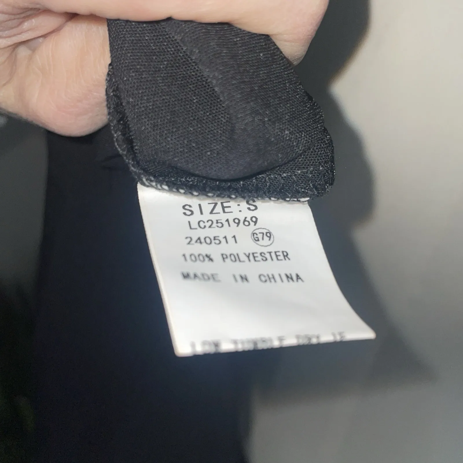 Black Cold Shoulder Top Women's Small Sheer Mesh Bell Sleeves Dress Black - Image 6