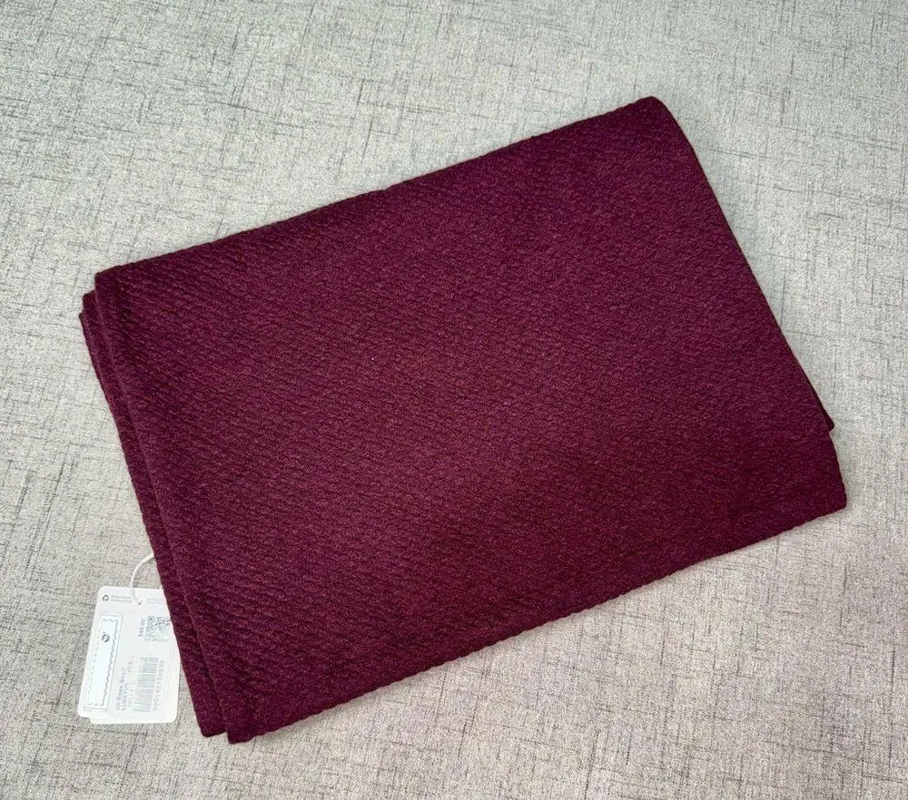 Lululemon All Ease Winter Scarf Heathered Cassis & Black NWT - Image 5