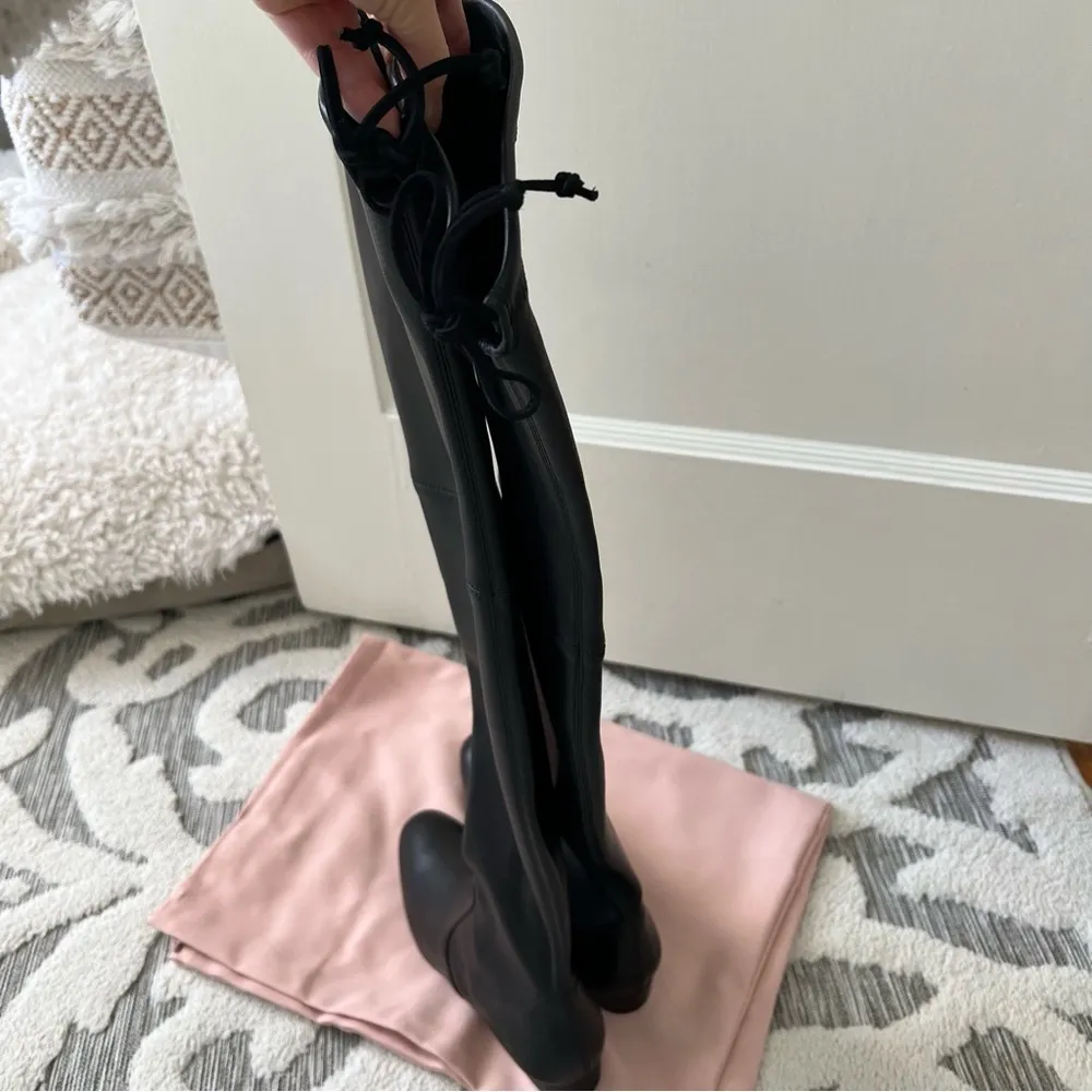 Stuart Weitzman Genna Over-the-Knee Boot in Black Leather Size 7 NWT - Image 7