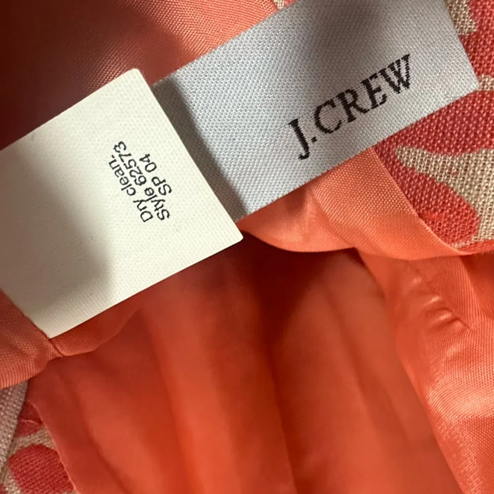 J Crew Linen Blend Sleeveless Zip Back with Snap Bow Classic Midi Dress Womens 0 - Image 11
