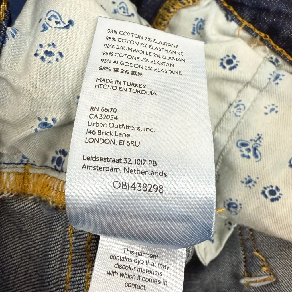 Anthropologie‎ Pilcro The Split Straight Jean High Rise Dark Wash Size 29 - Image 15