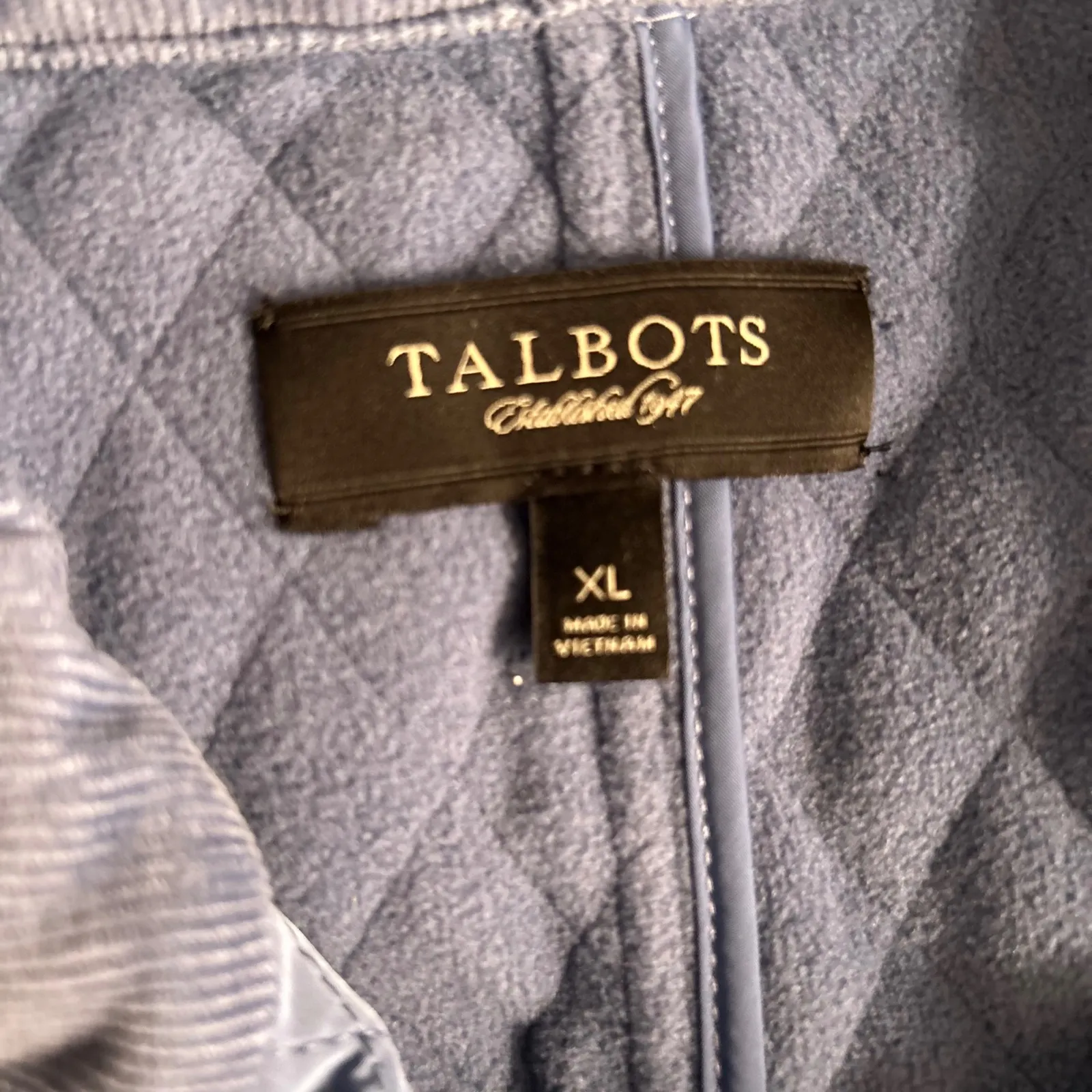 Talbots Womens Quilted Vest Size XL Teal Warm Cozy Chore Comfy - Image 6