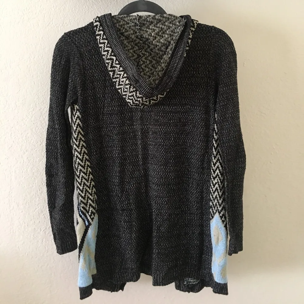 Printed Hooded Cardigan Size XS - Image 2