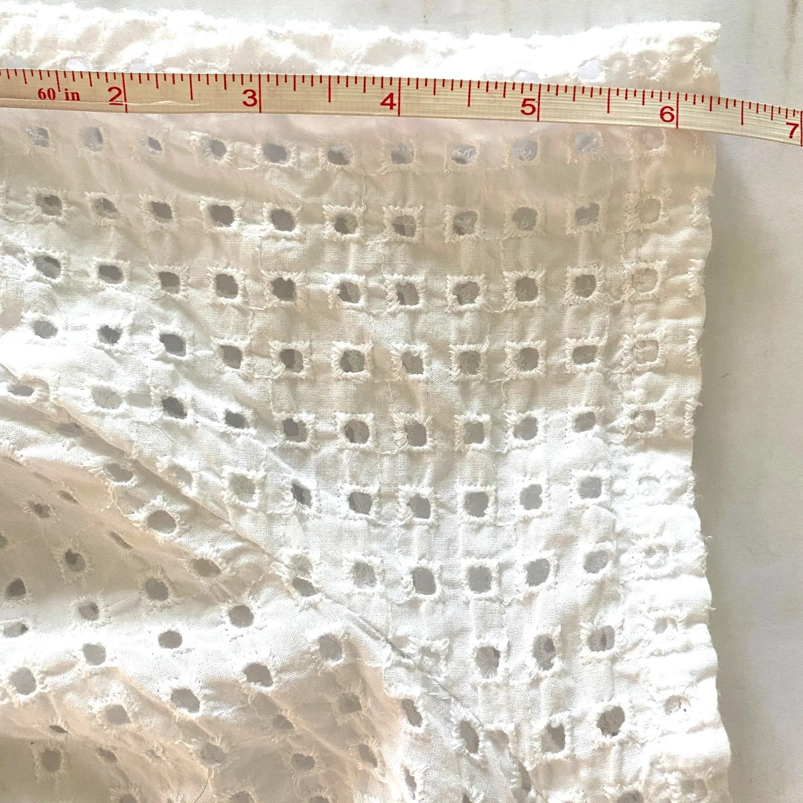 Old Navy White Eyelet Lace Mini Dress Short Sleeve Lightweight Cottagecore Sz M - Image 8