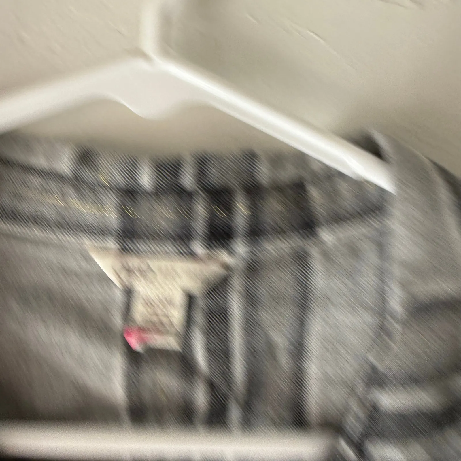 Cato  Women's‎ Plus Size 18/20W Gray Cotton Plaid Flannel Soft Button Up - Image 4