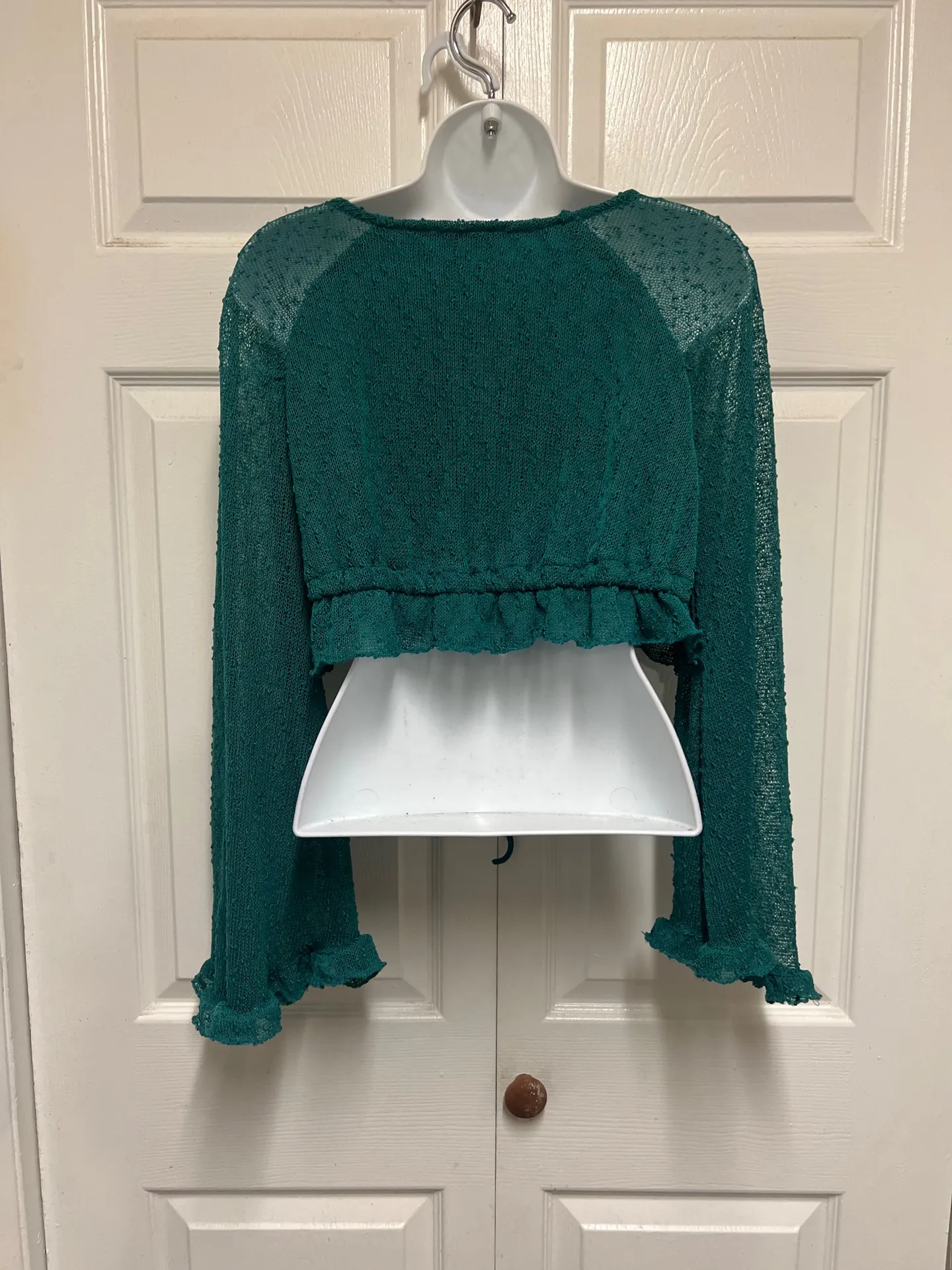 Urban Outfitters Bell Sleeve Crop Top - Image 8