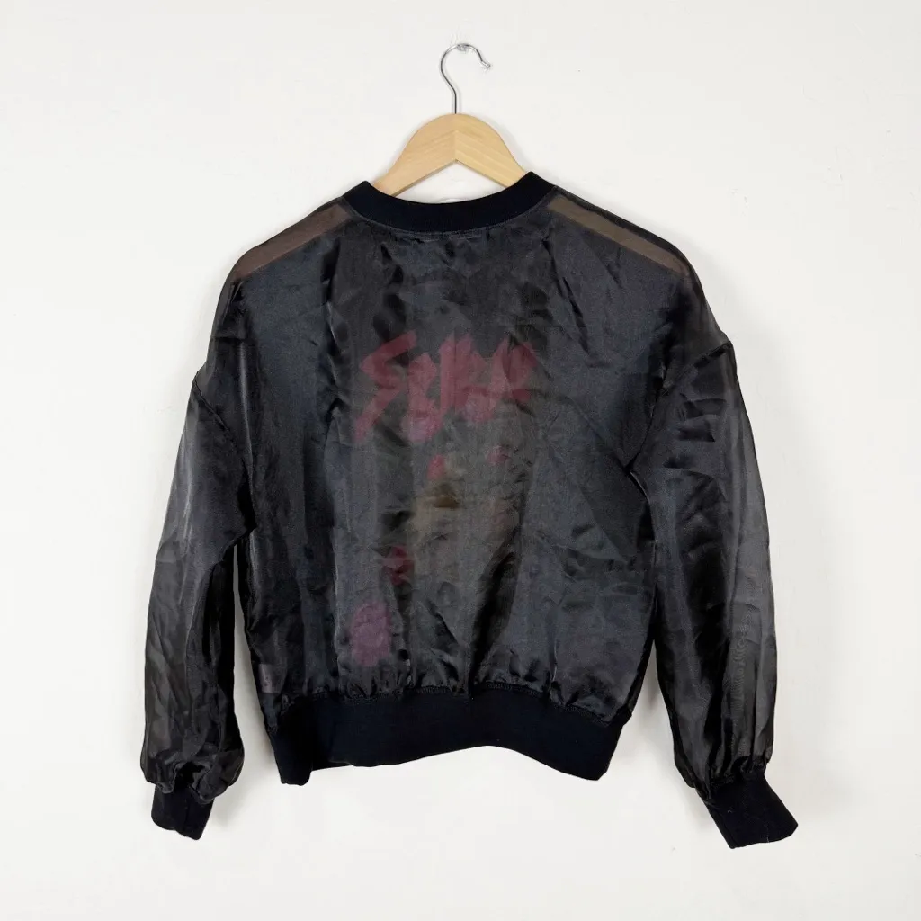 Selkie Sheer Pillow Still Life Ghosted Pullover in Black Size XS - Image 3