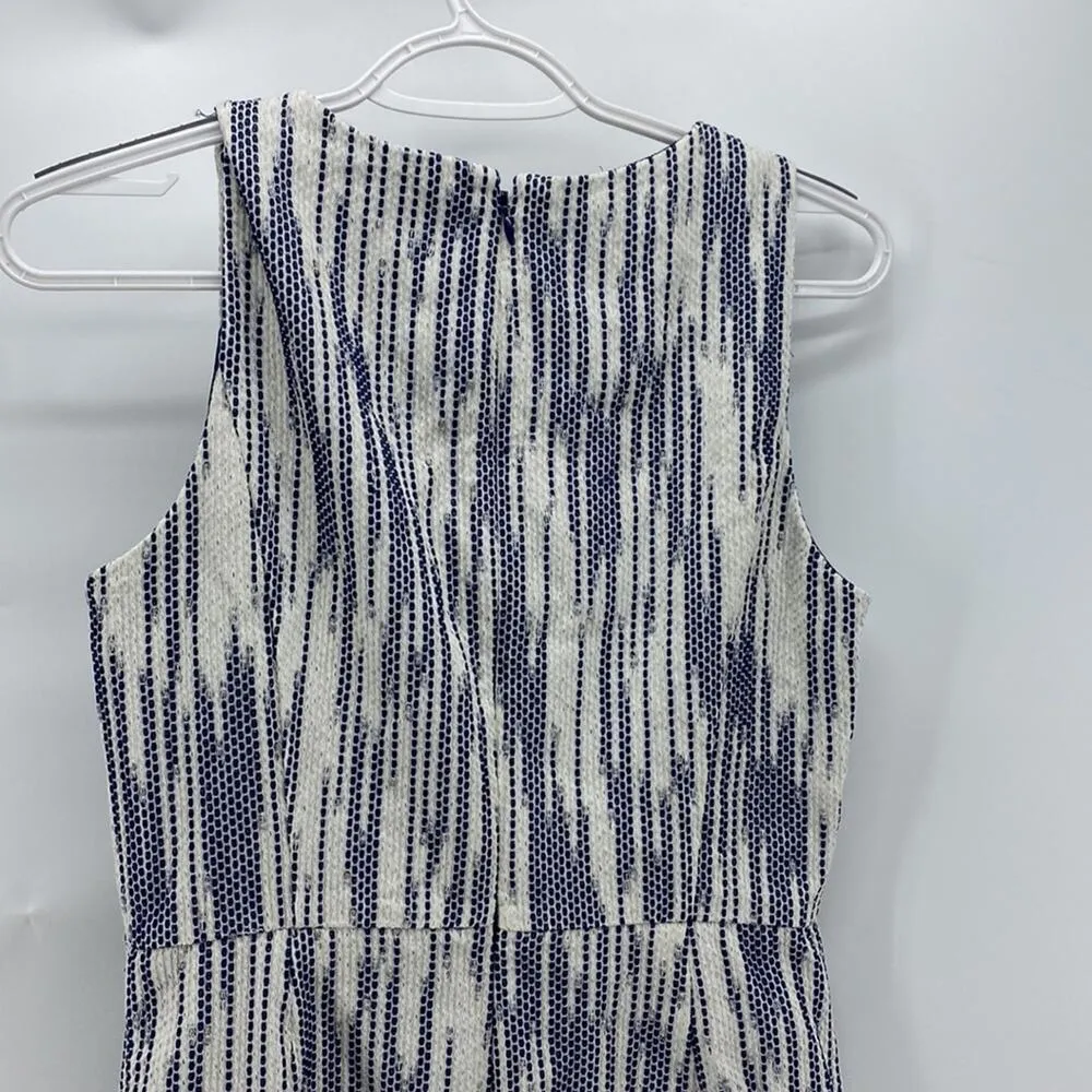 J. Crew Italian Tweed Sheath Dress Navy Cream office academia back to school - Image 6